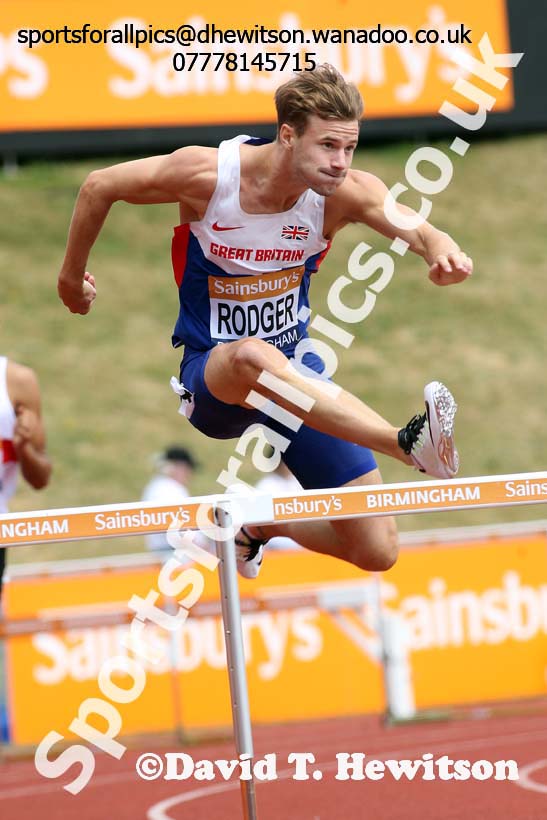 Mens 400 metres hurdles, Sainsbury's British Champs, Alexander Stadium, Birmingham. Photo: David T. Hewitson/Sprts for All Pics